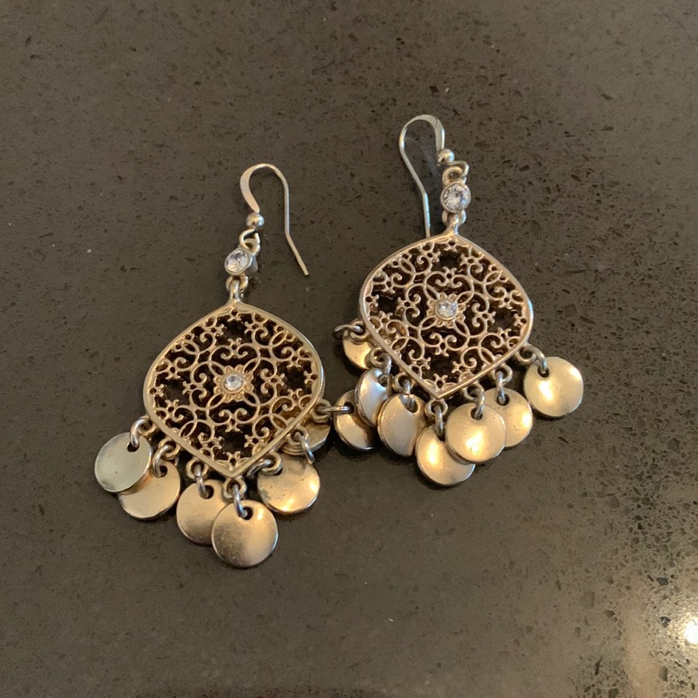 WHBM gold dangle earrings